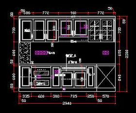 整体橱柜家具设计图纸免费下载 家具图纸