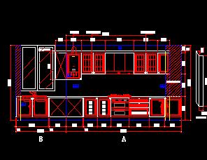 4套厨房橱柜家具设计图纸免费下载 家具图纸